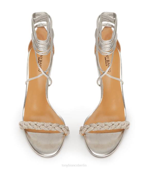 niedrige Absätze| de Tony Bianco Frauen Henley-Heels Silbernappa metallic 4624275